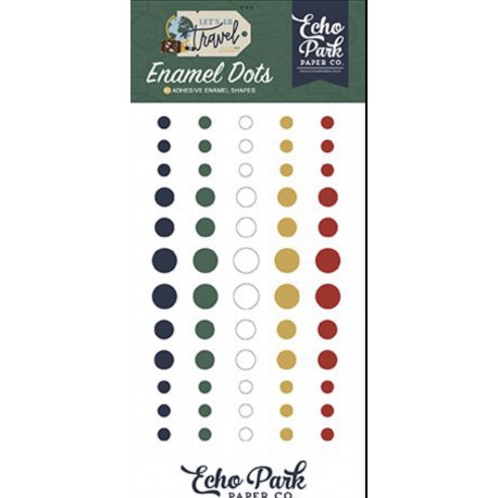 ECHOPARK - Let's Go Travel - Enamel dots