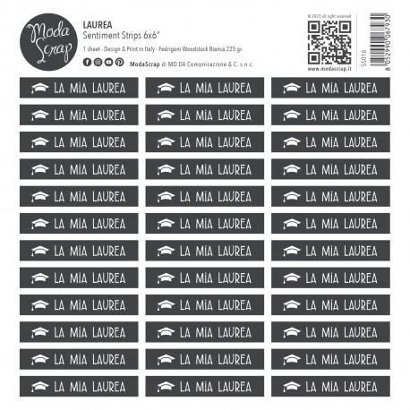 MODASCRAP SENTIMENT STRIPS - LAUREA