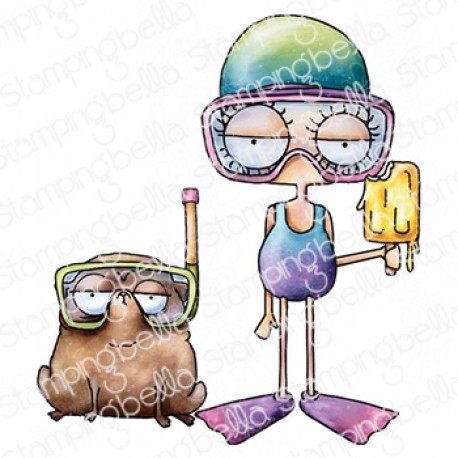 STAMPINGBELLA - MINI ODDBALL SWIMMER & PUG