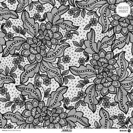 MODASCRAP - SECRET GARDEN - VELLUM FLOWER LACE