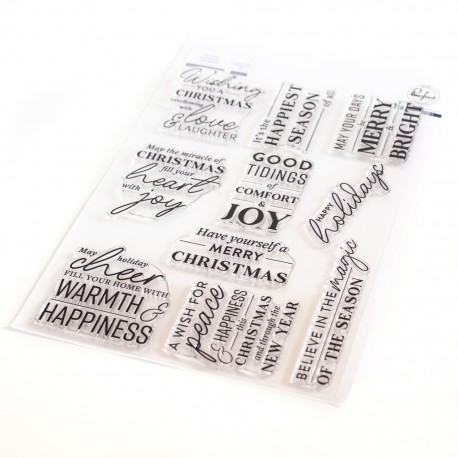 PINKFRESH STUDIO - Holiday Large Sentiments stamp