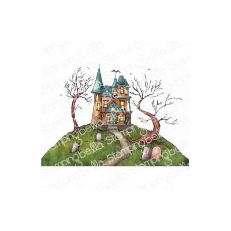 STAMPINGBELLA - Haunted House Backdrop