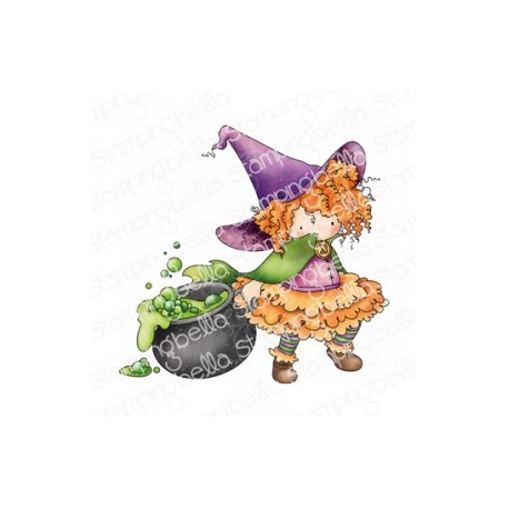 STAMPINGBELLA - Tiny Townie Wanda the Witch & Her Cauldron