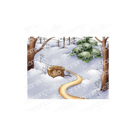 STAMPINGBELLA - Winter Woodland Backdrop