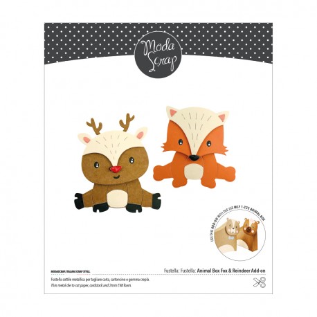 MODASCRAP FUSTELLA - ANIMAL BOX FOX & REINDEER ADD-ON