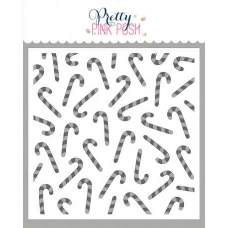 PPP - Layered Candy Canes Stencil (2Lyr)