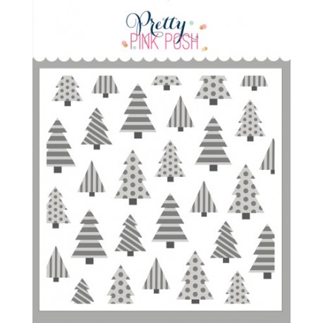 PPP - Layered Christmas Trees Stencil (3Lyr)