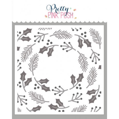 PPP - Layered Winter Wreath Stencil (3Lyr)