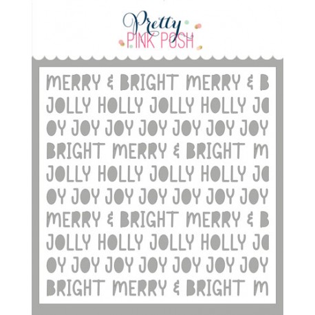 PPP - Winter Words Stencil