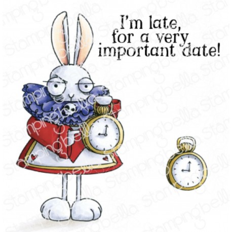 STAMPINGBELLA - ODDBALL WHITE RABBIT (ALICE IN WONDERLAND COLLECTION)