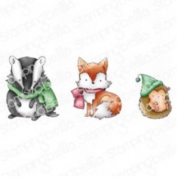 STAMPINGBELLA - Winter Woodlands Animal set (set of 3 stamps)-