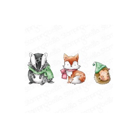 STAMPINGBELLA - Winter Woodlands Animal set (set of 3 stamps)