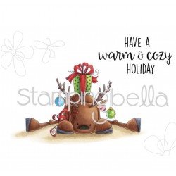 STAMPINGBELLA - RUDOLPH WITH A PRESENT ON TOP