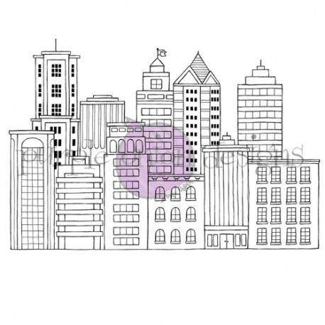 PURPLE ONION DESIGN - City Skyline background