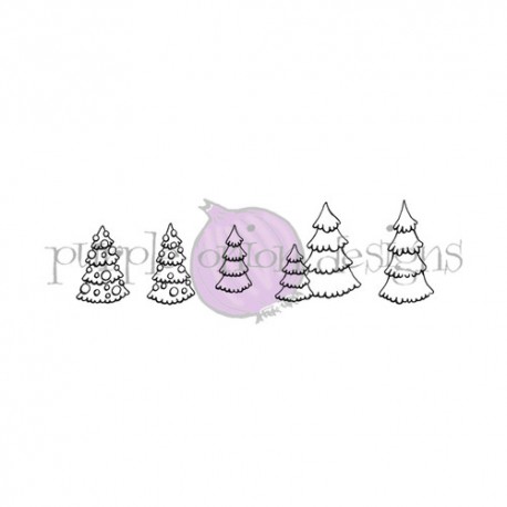 PURPLE ONION DESIGN - Mini Evergreen Tree Set