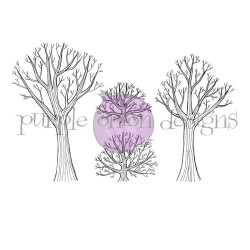 PURPLE ONION DESIGN - Bare Trees & Bushes Set