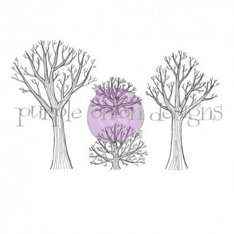 PURPLE ONION DESIGN - Bare Trees & Bushes Set