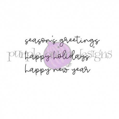 PURPLE ONION DESIGN - Classic Holiday Trio Sentiment Set
