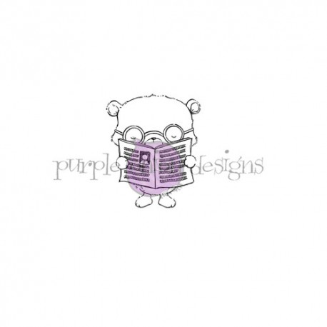 PURPLE ONION - Brian (bear reading newspaper)