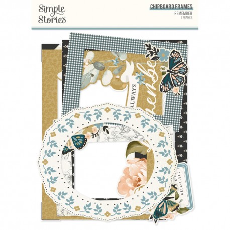 SIMPLE STORIES - Remember Chipboard Frames