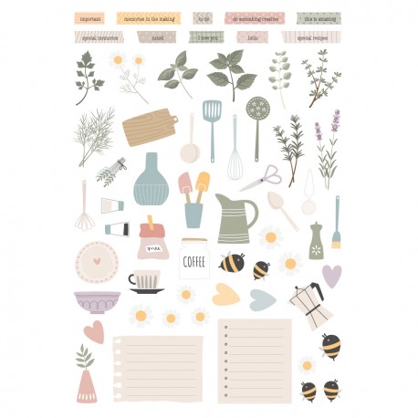 MODASCRAP - HERBS AND FLOWERS - DIE CUT