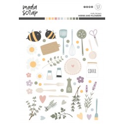 MODASCRAP - HERBS AND FLOWERS - PUFFY STICKERS