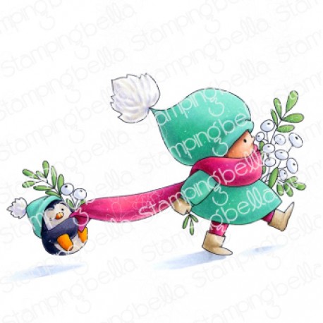 STAMPINGBELLA - BUNDLE GIRL  WITH PENGUINS
