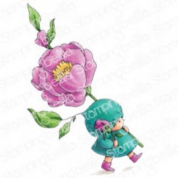 STAMPINGBELLA - BUNDLE GIRL  WITH A ROSE