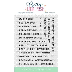 PPP - Sentiment Strips - Birthday Stamp Set - TIMBRI