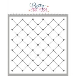 PPP - Layered Heart Lattice Stencil (2Lyr) - stencil