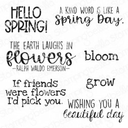 STAMPINGBELLA - Hello Spring Sentiment Set