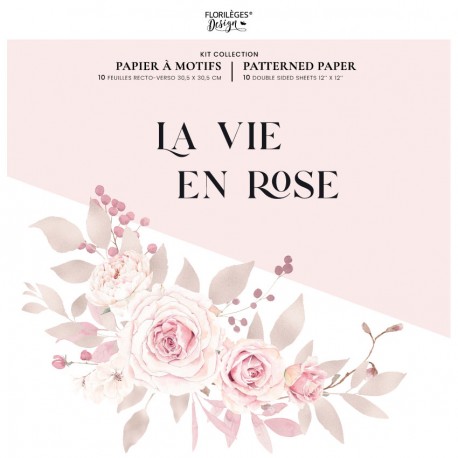 FLORILEGES - LA VIE EN ROSE - KIT PATTERNED