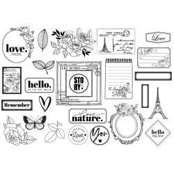 FLORILEGES - LA VIE EN ROSE - DIE CUT TRASPARENTI