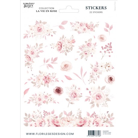 FLORILEGES - LA VIE EN ROSE - ABBELLIMENTI TRASPARENTI