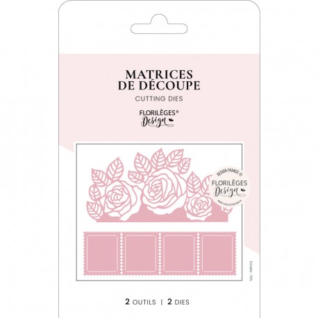 FLORILEGES - LA VIE EN ROSE - FUSTELLA - TIMBRES ET ROSES