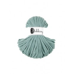 BRAIDED CORD -  Duck Egg Blue - PREMIUM COTTON CORD - 5MM - 50m