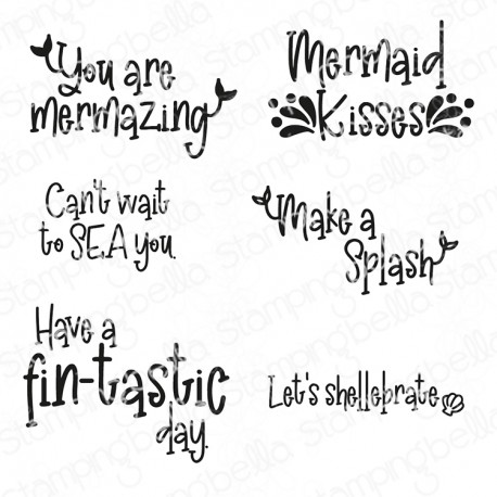 STAMPINGBELLA - Mermazing Sentiment Set (6 stamps)