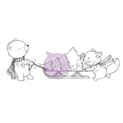 POD - Carlie & Vincent (Bear & Fox Pulling Tree on Sled)