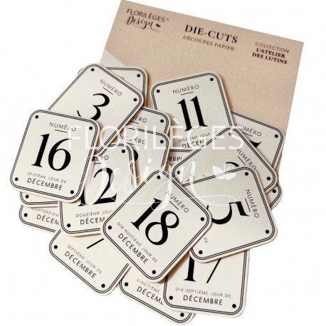 FLORILEGES - 24 ÉTIQUETTES DE L'AVENT L'ATELIER DES LUTINS