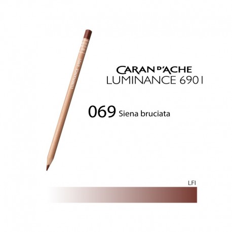 CARAN D'ACHE MATITA COLORATA LUMINANCE 6901 - 069 BURNT SIENNA