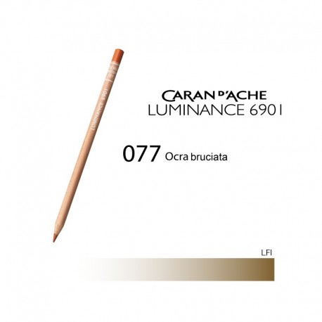 CARAN D'ACHE MATITA COLORATA LUMINANCE 6901 - 077 BURNT OCHRE