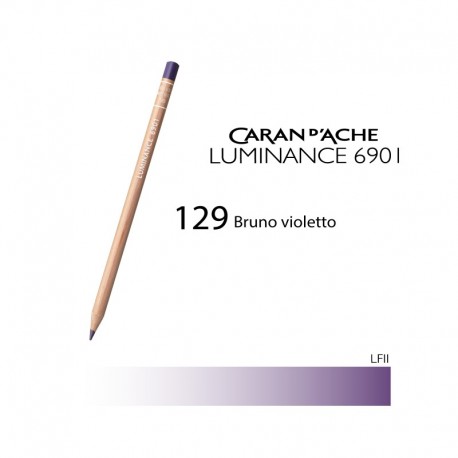 CARAN D'ACHE MATITA COLORATA LUMINANCE 6901 - 129 PURPLE BROWN
