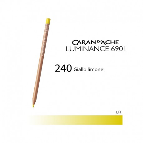 CARAN D'ACHE MATITA COLORATA LUMINANCE 6901 - 240 LEMON YELLOW