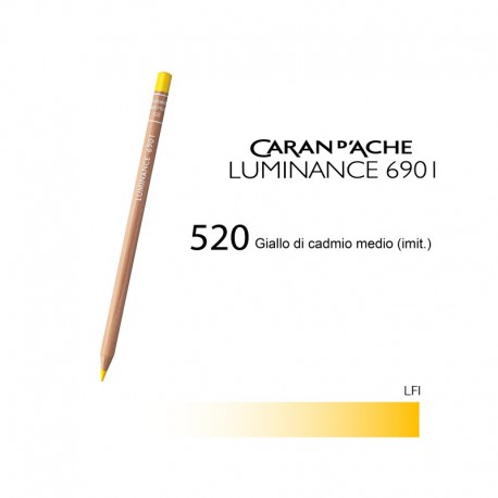 CARAN D'ACHE MATITA COLORATA LUMINANCE 6901 - 520 MEDIUM CADMIUM YELLOW