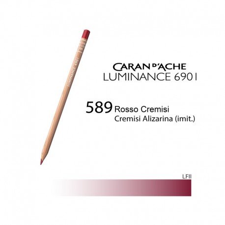 CARAN D'ACHE MATITA COLORATA LUMINANCE 6901 - 589 CRIMSON ALIZARIN