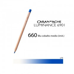 CARAN D'ACHE MATITA COLORATA LUMINANCE 6901 - 660 MIDDLE COBALT BLUE