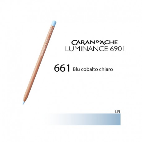 CARAN D'ACHE MATITA COLORATA LUMINANCE 6901 - 661 LIGHT COBALT BLUE