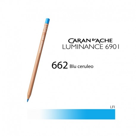 CARAN D'ACHE MATITA COLORATA LUMINANCE 6901 - 662 GENUINE COBALT BLUE