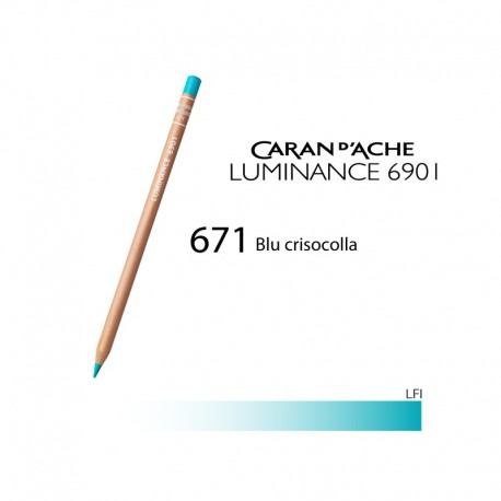 CARAN D'ACHE MATITA COLORATA LUMINANCE 6901 - 671 CHRYSOCOLLA BLUE