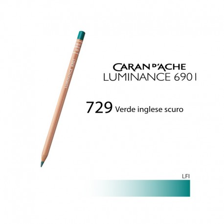 CARAN D'ACHE MATITA COLORATA LUMINANCE 6901 - 729 DARK ENGLISH GREEN